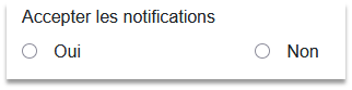 choix de réception des notifications de Duplos (oui ou non) 