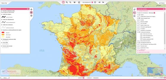 Localisation des sites de capture sur la carte de la ville de